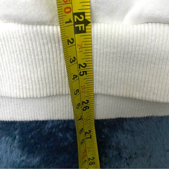 Rhum 22 White Smiley Face Cross Hoodie Bold Colourful Design Streetwear Size L - Picture 6 of 6